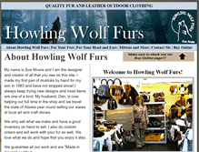 Tablet Screenshot of howlingwolffurs.com